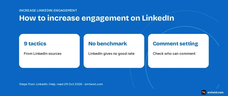 How to increase engagement on LinkedIn posts with nine tactics from LinkedIn sources